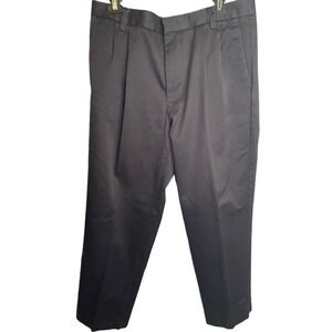 Dockers Men's Casual Pants 34x31 Black Pleated Front